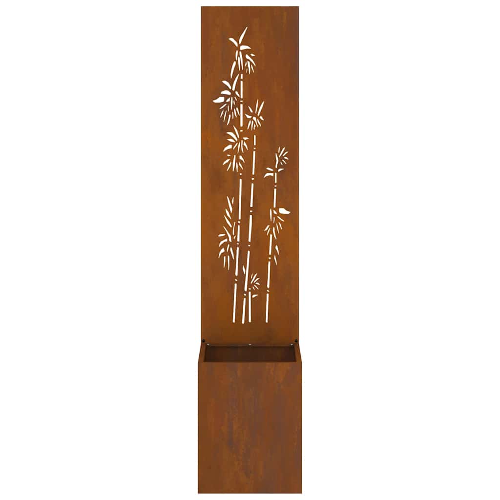 Schermo per privacy in giardino Floreale Ruggine 32 x 140 cm