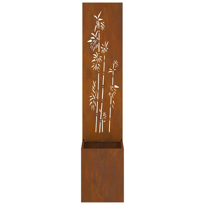 Schermo per privacy in giardino Floreale Ruggine 32 x 140 cm