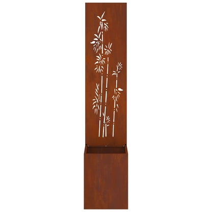 Schermo per privacy in giardino Floreale Ruggine 32 x 140 cm