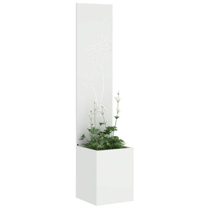 Schermo per privacy in giardino Traforo Bianco 32 x 140 cm