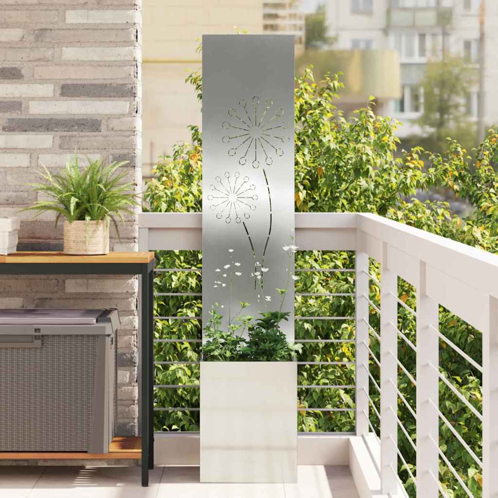 Schermo per privacy in giardino Traforo Argento 32 x 150 cm