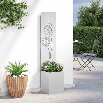 Schermo per privacy in giardino Traforo Argento 32 x 150 cm | homemem39
