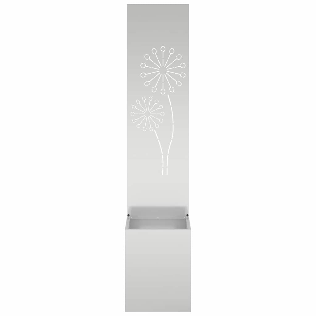 Schermo per privacy in giardino Traforo Argento 32 x 150 cm | homemem39