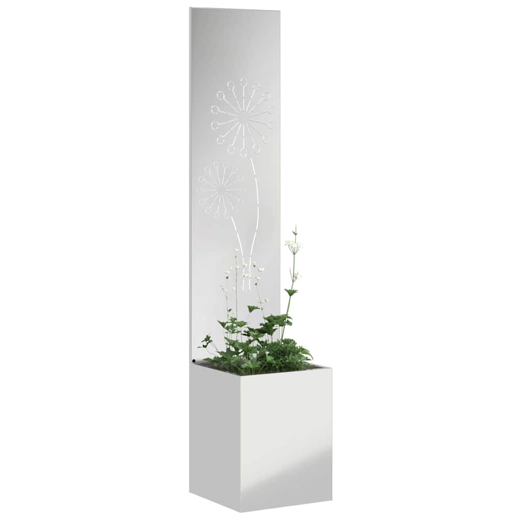 Schermo per privacy in giardino Traforo Argento 32 x 150 cm | homemem39