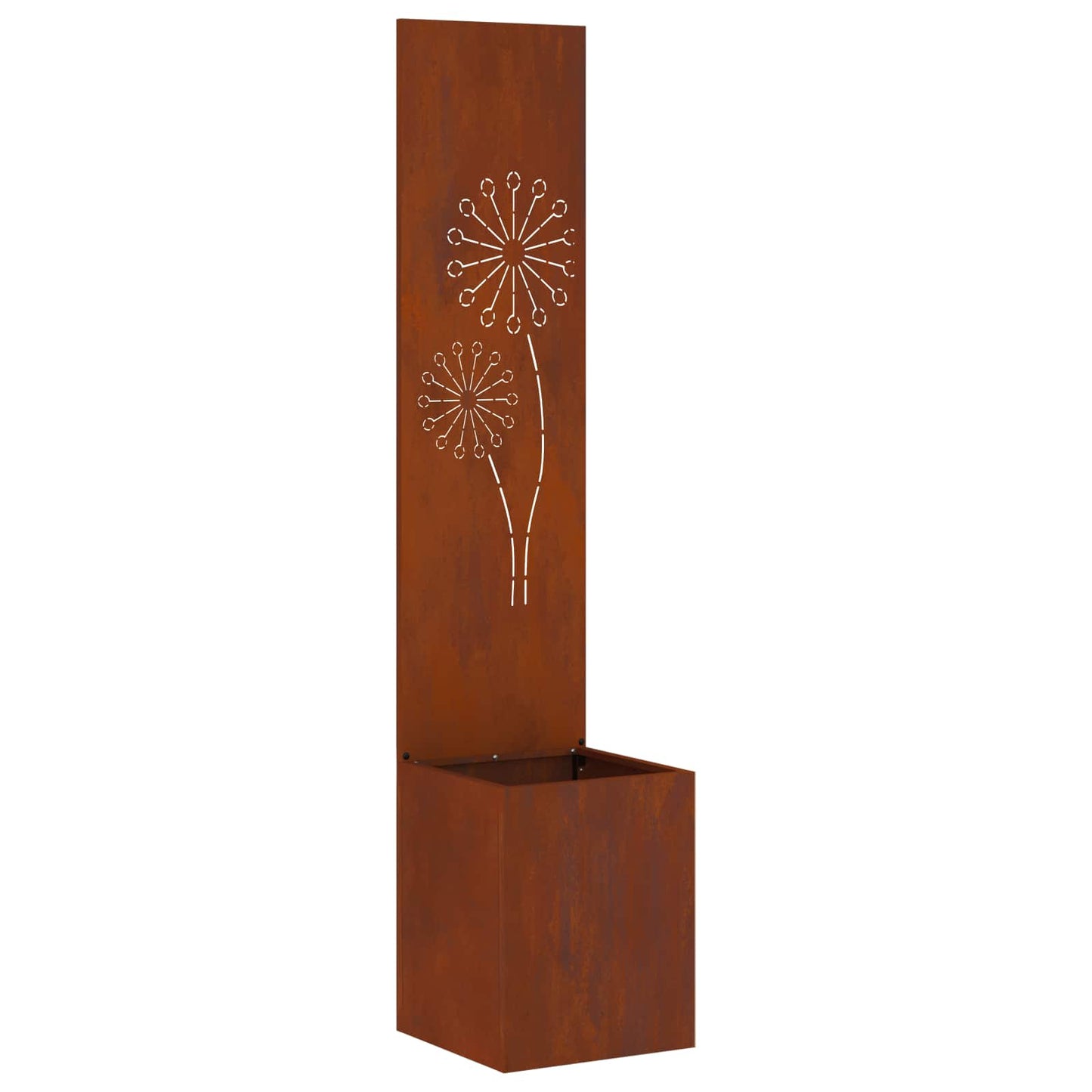 Schermo per privacy in giardino Traforo Ruggine 32 x 140 cm