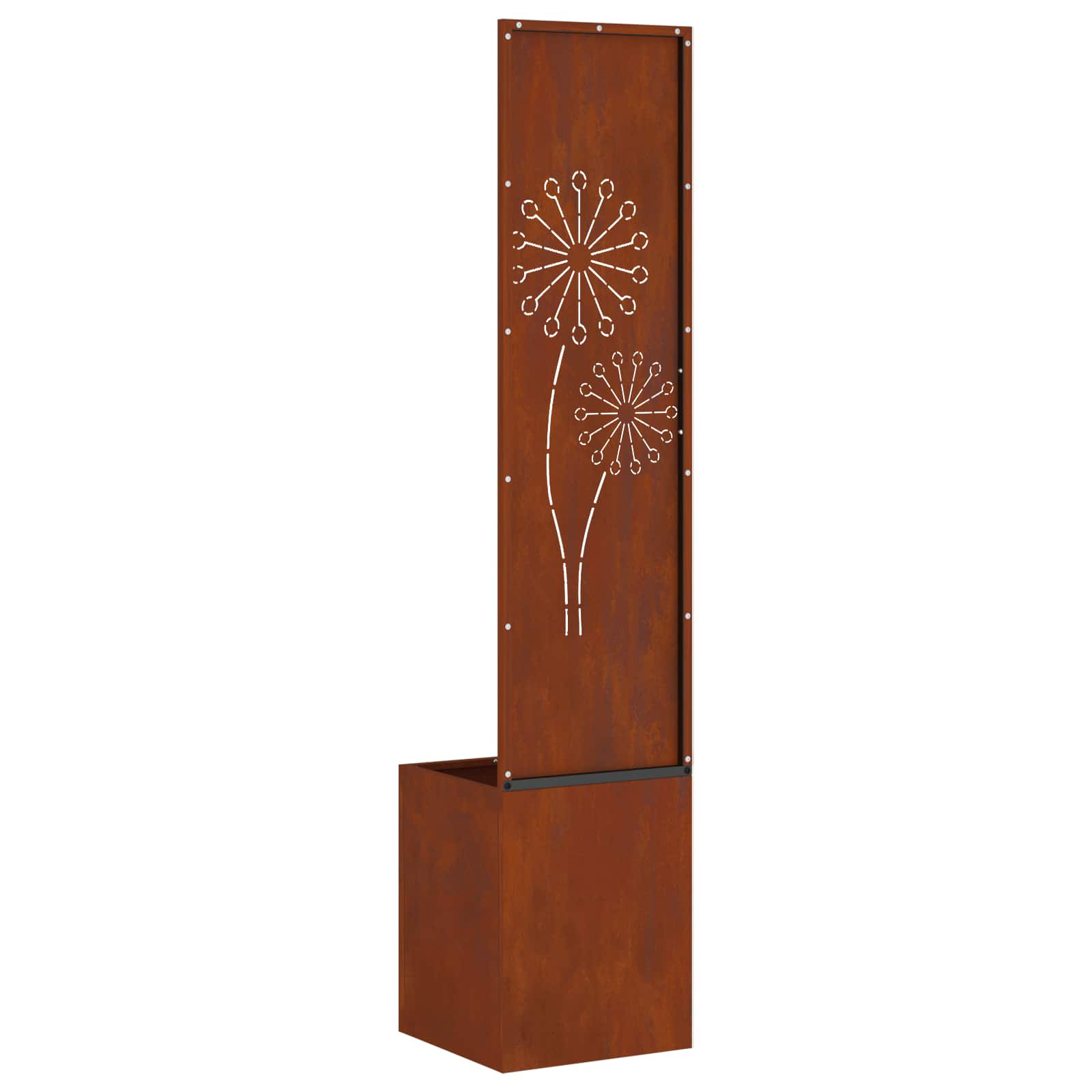Schermo per privacy in giardino Ruggine 32 x 32 x 150 cm | homemem39