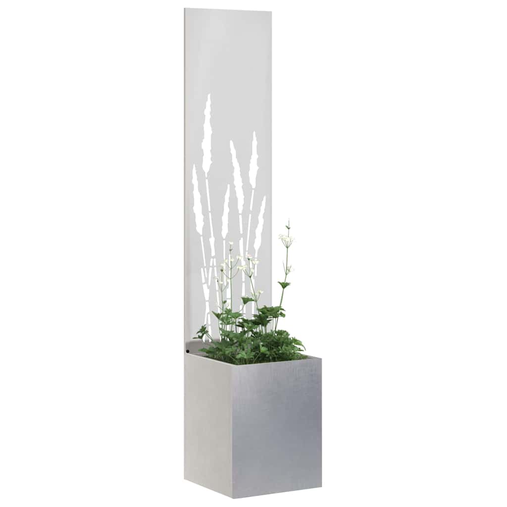 Schermo per privacy in giardino Traforo Argento 32 x 150 cm