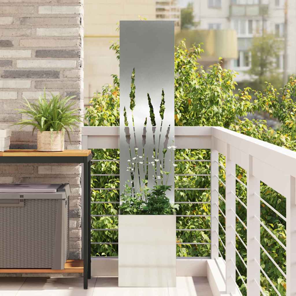 Schermo per privacy in giardino Traforo Argento 32 x 150 cm