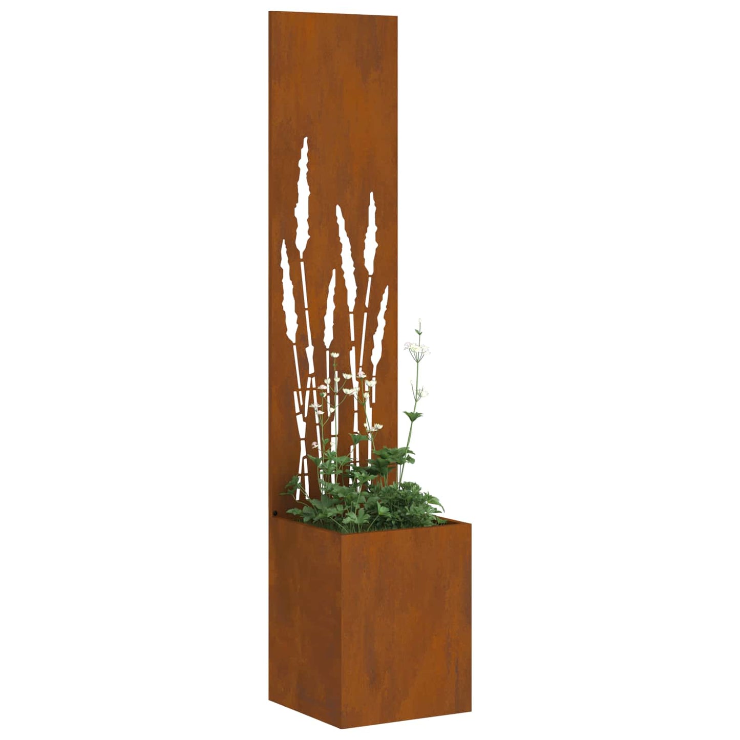 Schermo per privacy in giardino Traforo Ruggine 32 x 150 cm