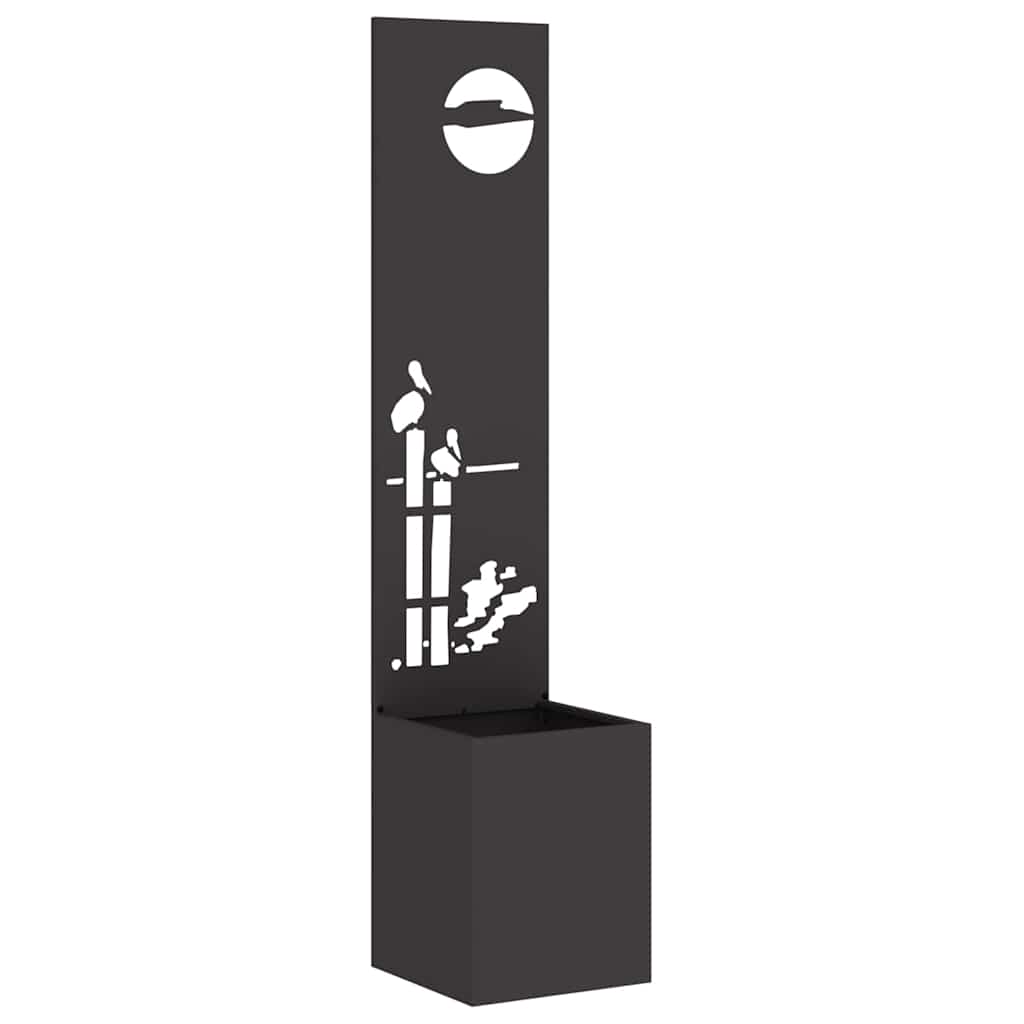 Schermo per privacy in giardino Traforo Nero 32 x 140 cm