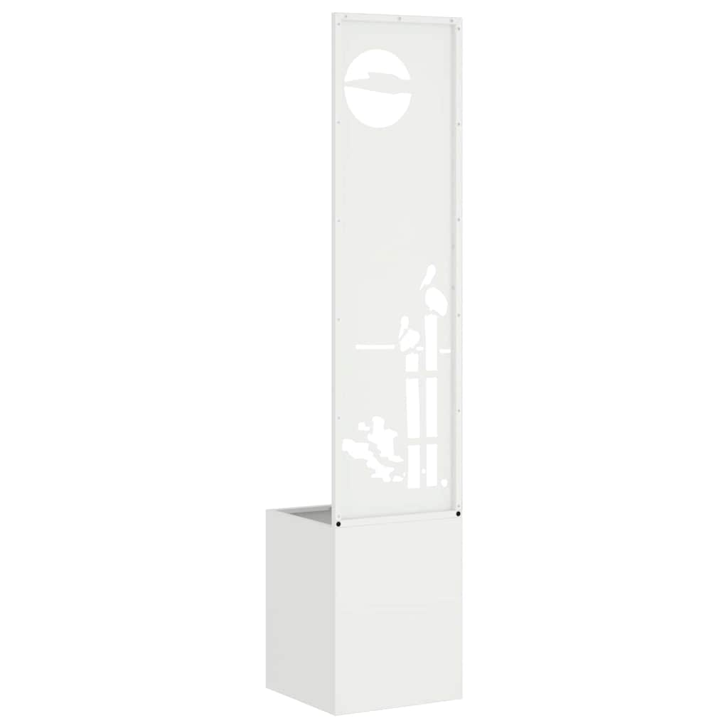 Schermo per privacy in giardino Traforo Bianco 32 x 140 cm