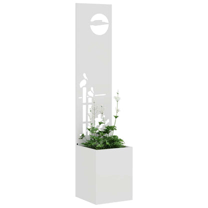 Schermo per privacy in giardino Traforo Bianco 32 x 140 cm