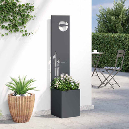 Schermo per privacy in giardino Traforo Antracite 32 x 140 cm