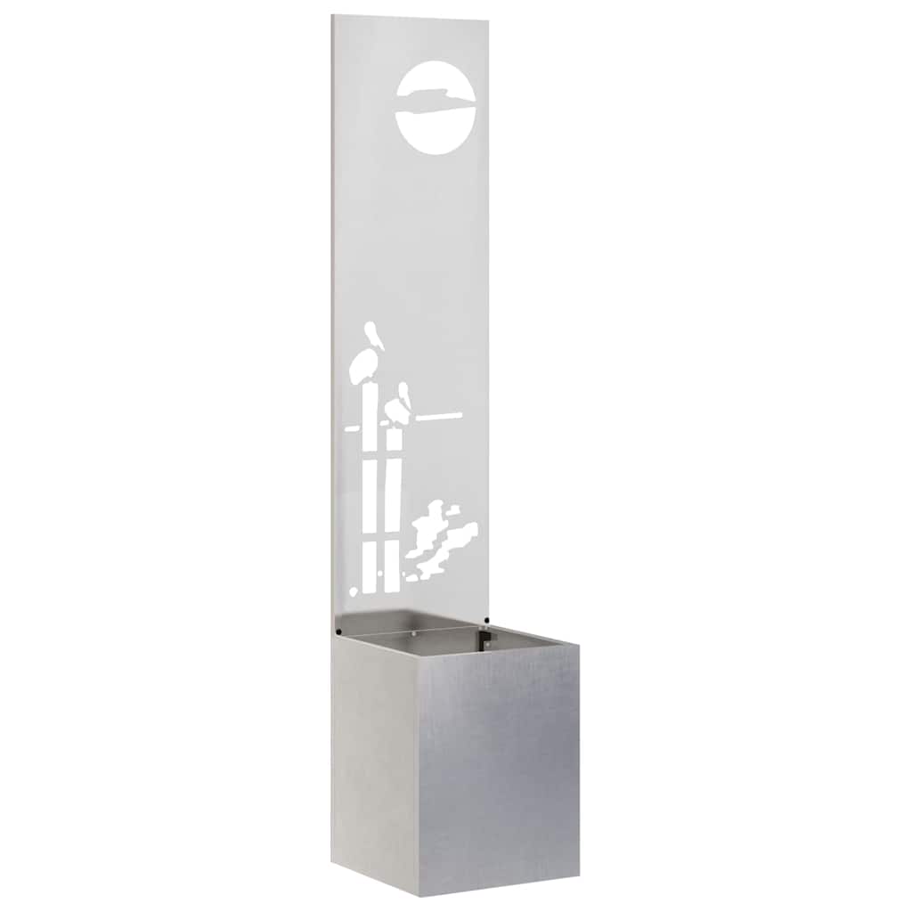 Schermo per privacy in giardino Traforo Argento 32 x 140 cm