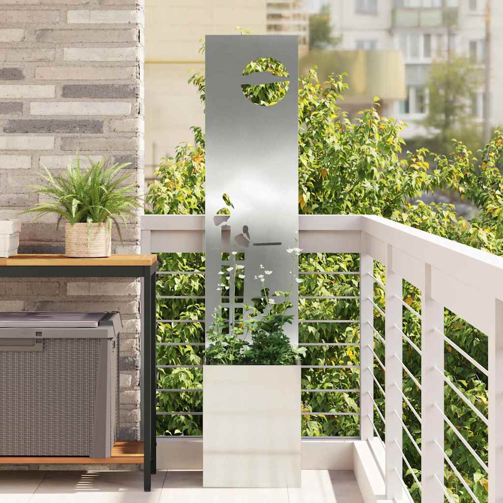 Schermo per privacy in giardino Traforo Argento 32 x 150 cm