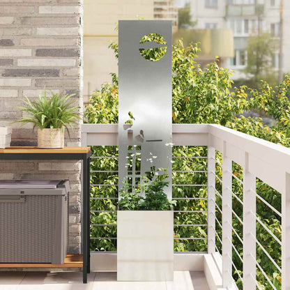 Schermo per privacy in giardino Traforo Argento 32 x 150 cm