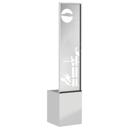 Schermo per privacy in giardino Traforo Argento 32 x 140 cm