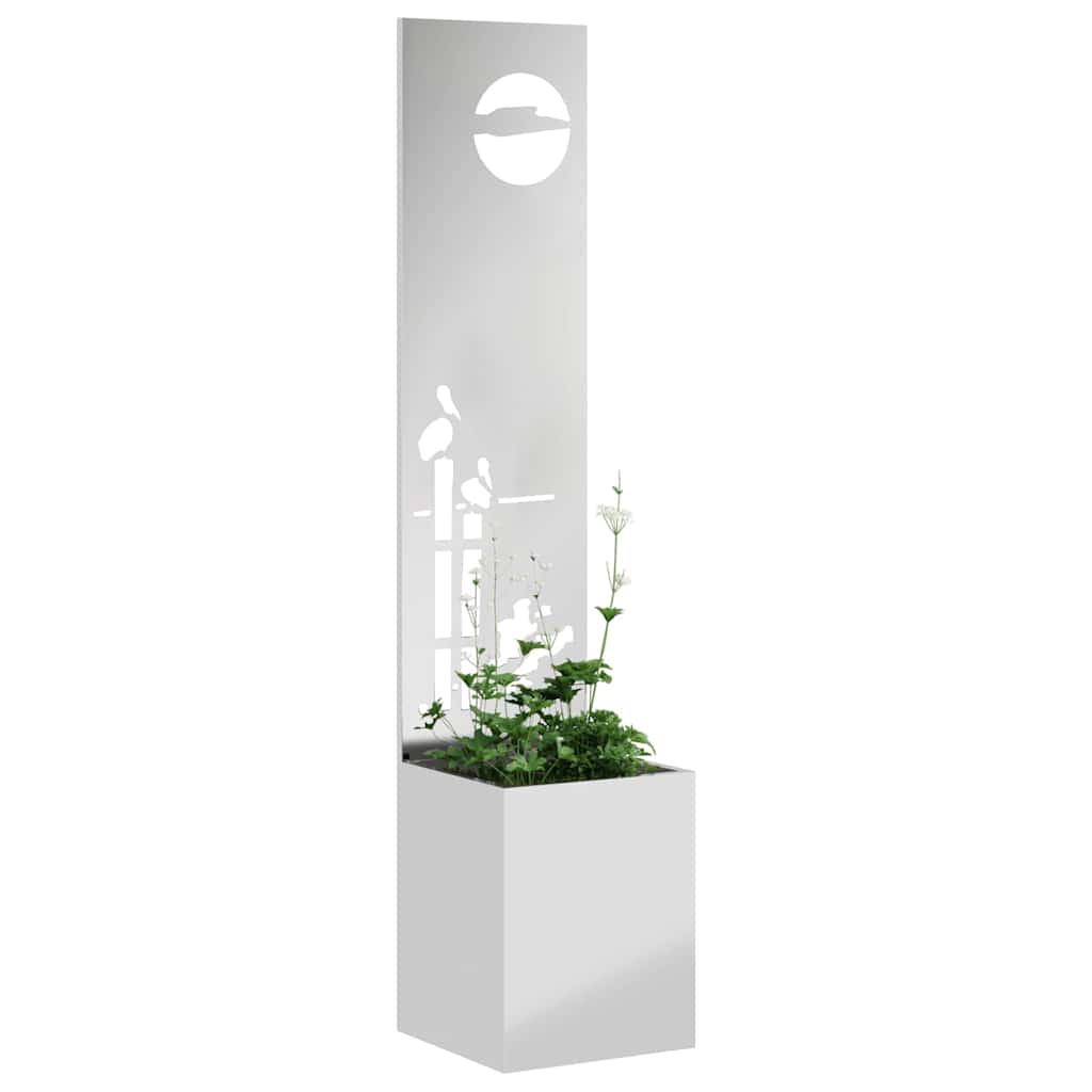 Schermo per privacy in giardino Traforo Argento 32 x 140 cm