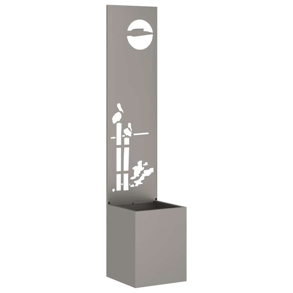 Schermo per privacy in giardino Traforo Ruggine 32 x 140 cm