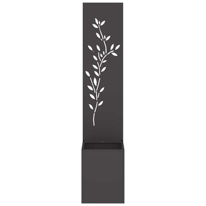 Schermo per privacy in giardino Floreale Nero 32 x 32 x 150 cm