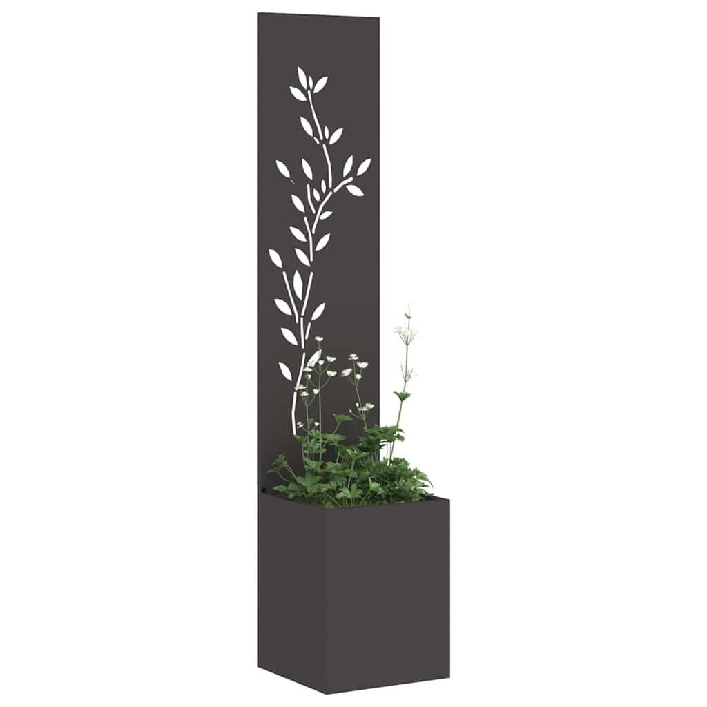 Schermo per privacy in giardino Floreale Nero 32 x 140 cm