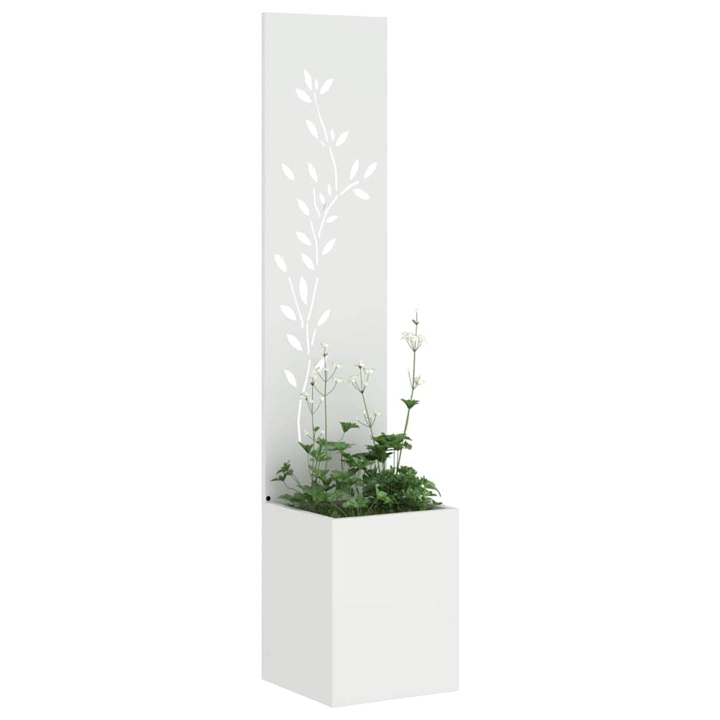 Schermo per privacy in giardino Floreale Bianco 32 x 140 cm