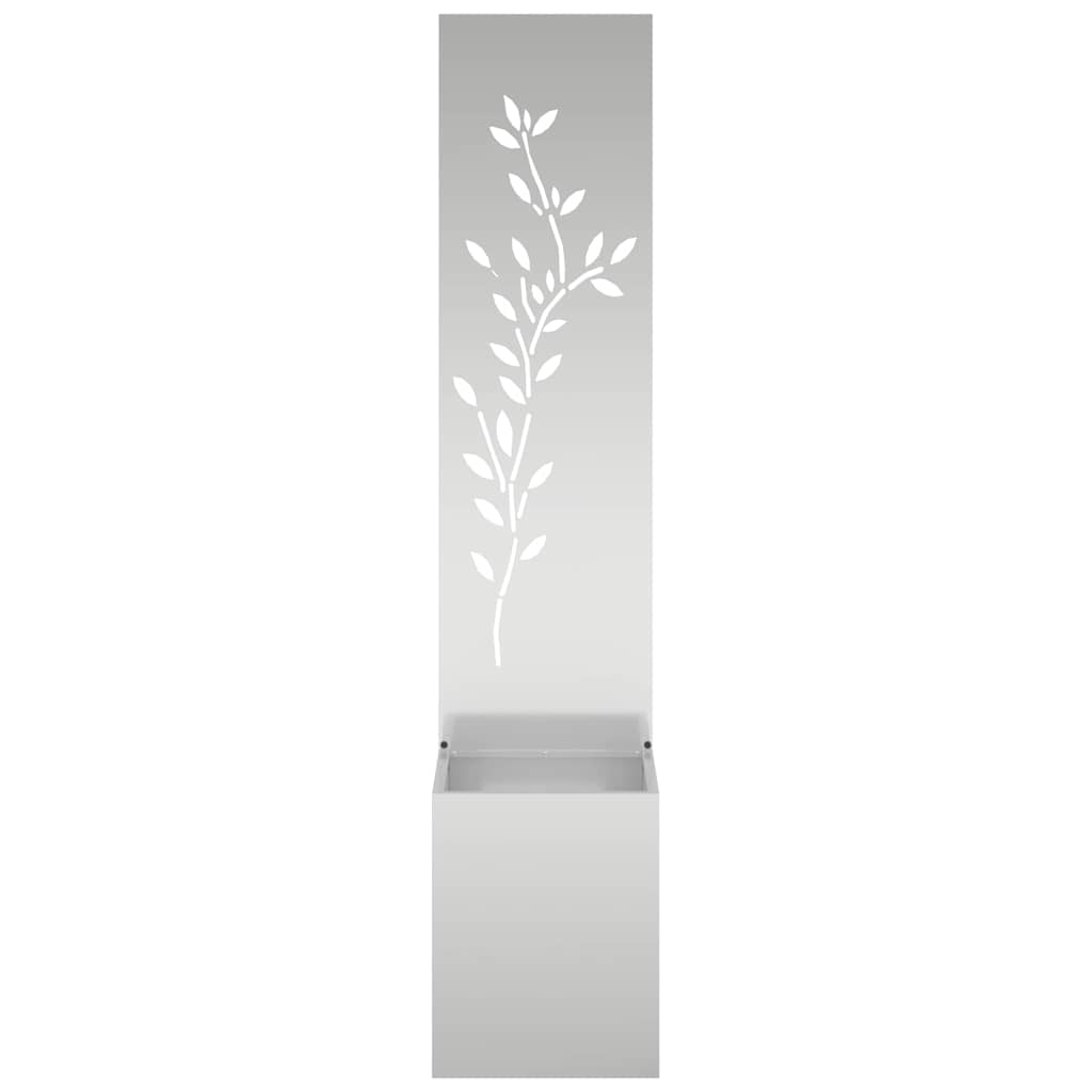 Schermo per privacy in giardino Argento 32 x 32 x 150 cm | homemem39