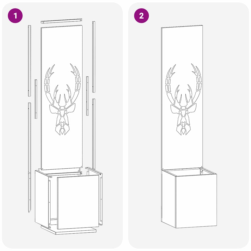 Schermo per privacy in giardino Antracite 32 x 140 cm