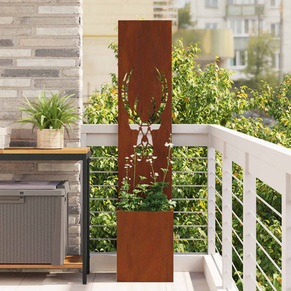 Schermo per privacy in giardino Ruggine 32 x 150 cm