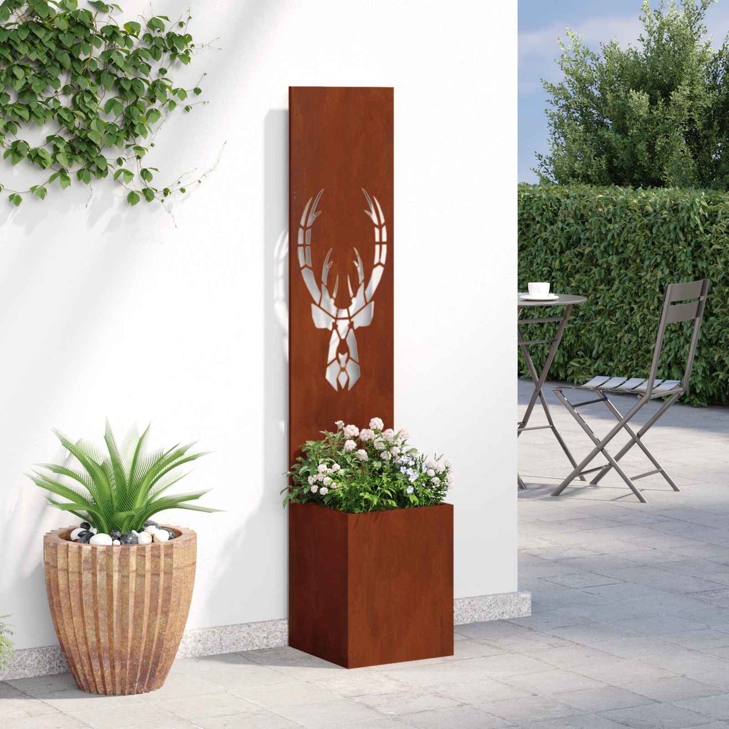 Schermo per privacy in giardino Ruggine 32 x 150 cm