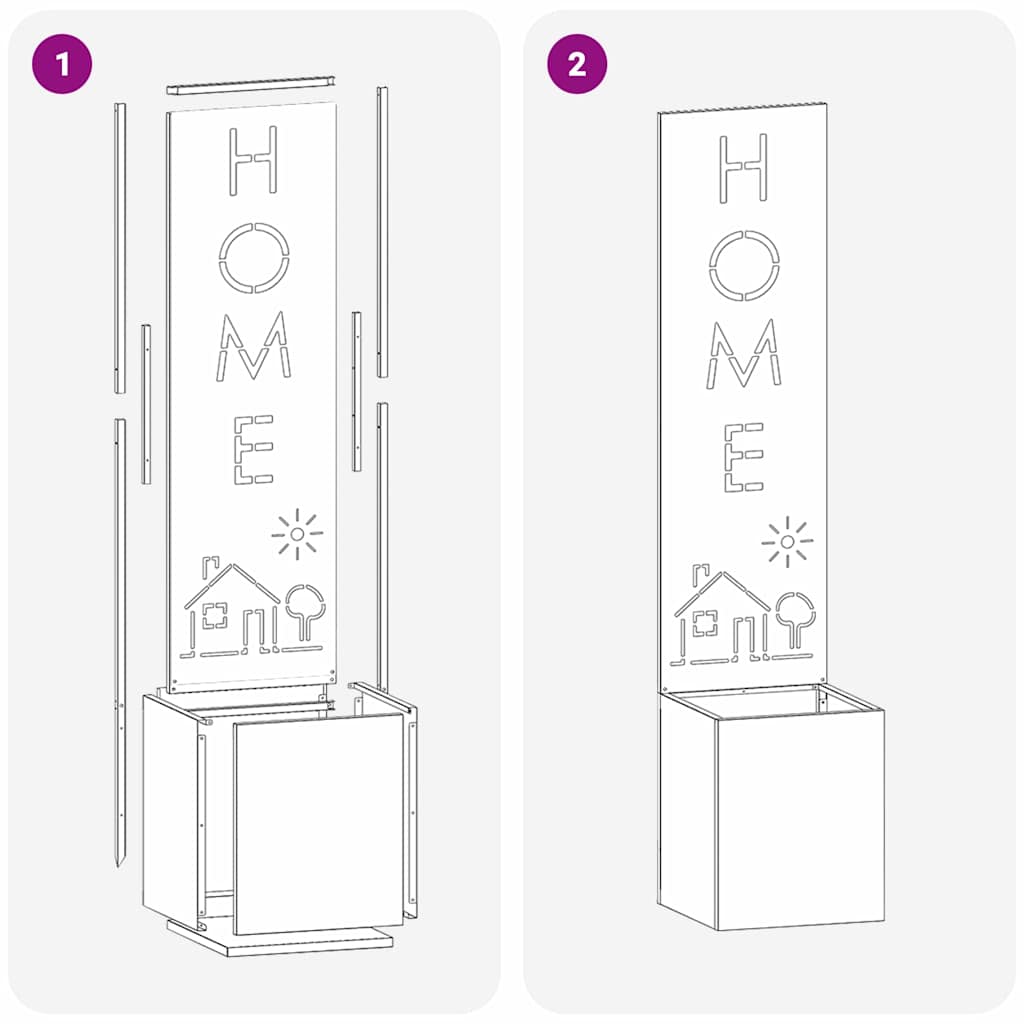 Schermo per privacy in giardino Traforo Nero 32 x 140 cm