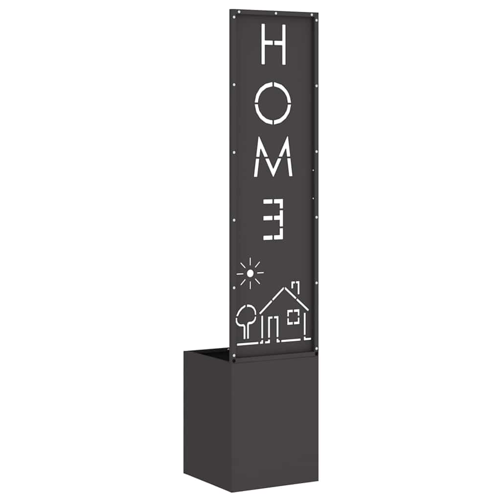 Schermo per privacy in giardino Traforo Nero 32 x 140 cm