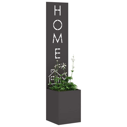 Schermo per privacy in giardino Traforo Nero 32 x 140 cm