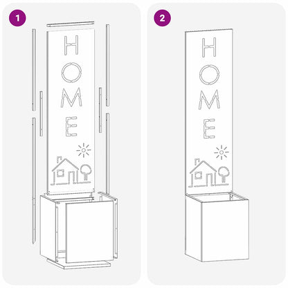 Schermo per privacy in giardino Traforo Bianco 32 x 140 cm