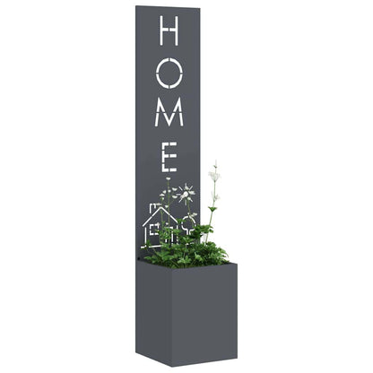 Schermo per privacy in giardino Traforo Antracite 32 x 140 cm