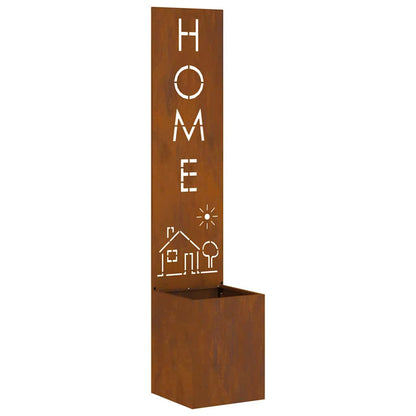 Schermo per privacy in giardino Traforo Ruggine 32 x 140 cm