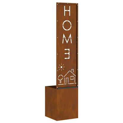 Schermo per privacy in giardino Traforo Ruggine 32 x 140 cm