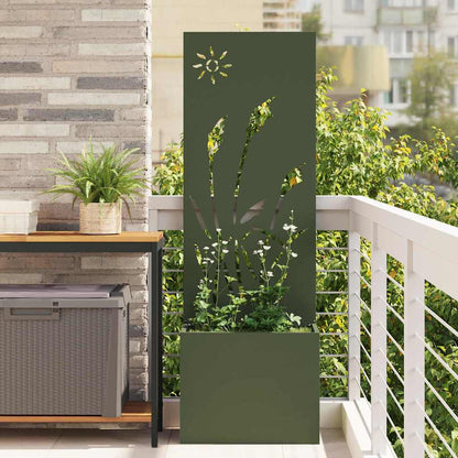 Schermo per privacy in giardino Oliver verde 50 x 140 cm