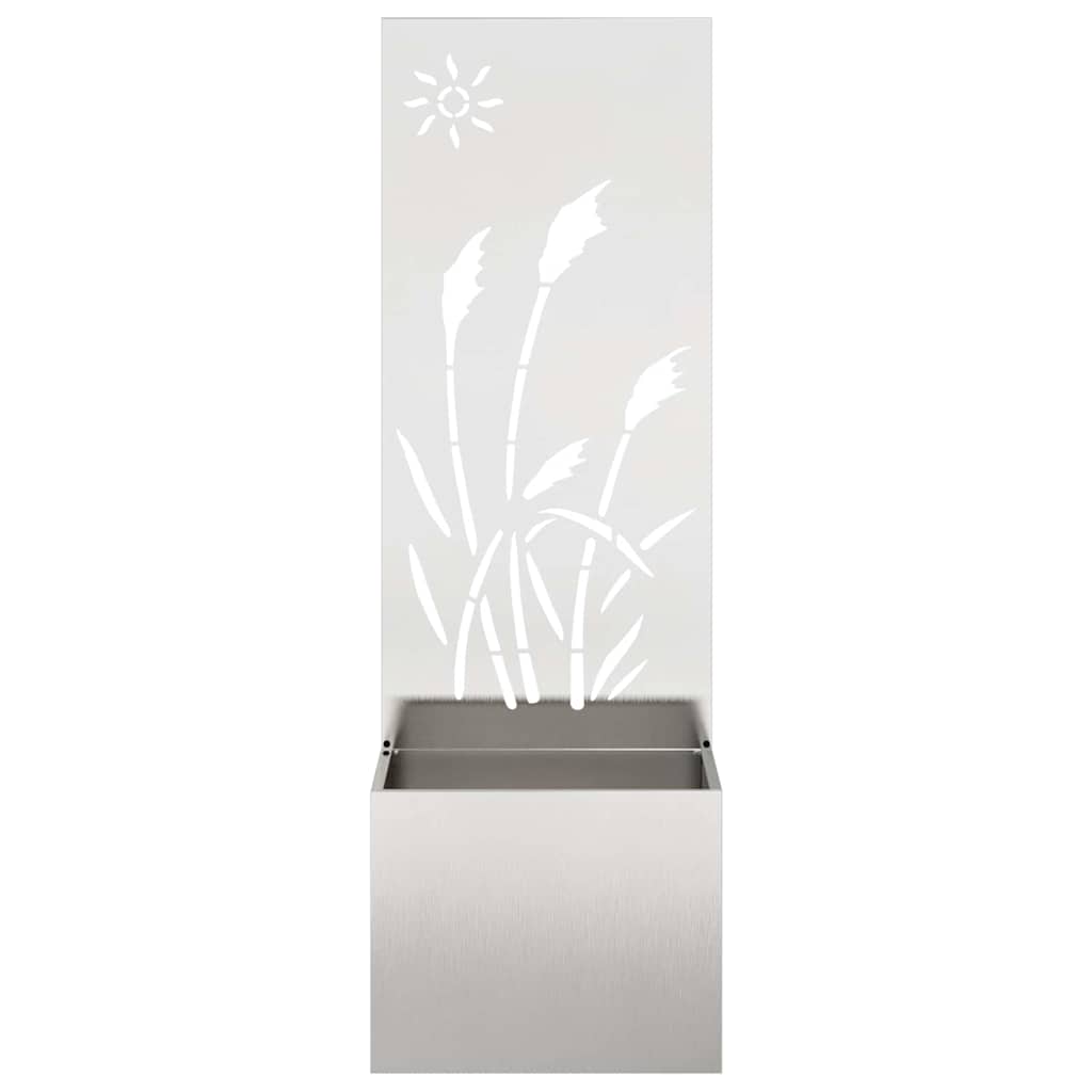 Schermo per privacy in giardino Traforo Argento 50 x 140 cm