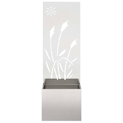 Schermo per privacy in giardino Traforo Argento 50 x 140 cm