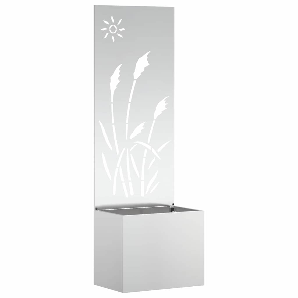 Schermo per privacy in giardino Traforo Argento 50 x 140 cm