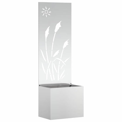 Schermo per privacy in giardino Traforo Argento 50 x 140 cm