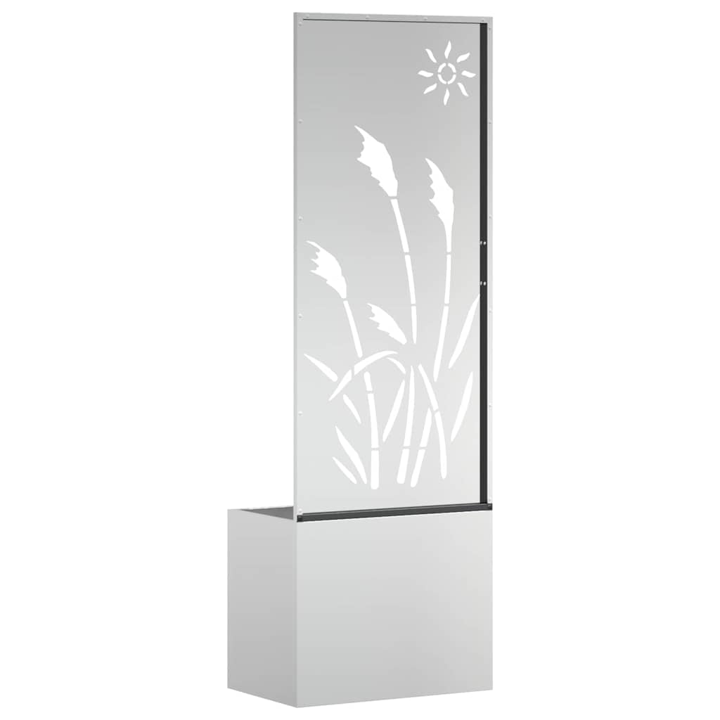 Schermo per privacy in giardino Traforo Argento 50 x 140 cm | homemem39
