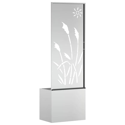 Schermo per privacy in giardino Traforo Argento 50 x 140 cm | homemem39