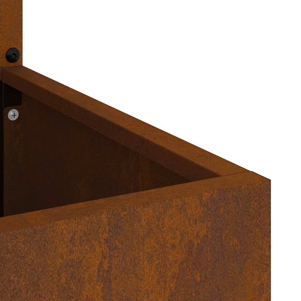 Schermo per privacy in giardino Traforo Ruggine 50 x 140 cm