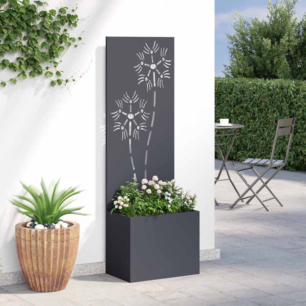 Schermo per privacy in giardino Floreale Antracite 50 x 140 cm