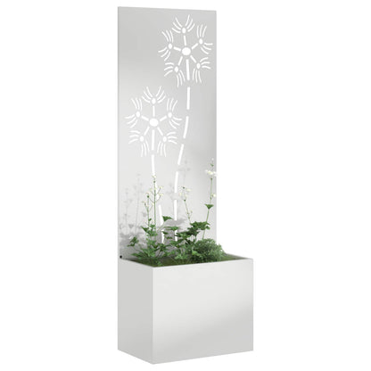 Schermo per privacy in giardino Floreale Argento 50 x 140 cm
