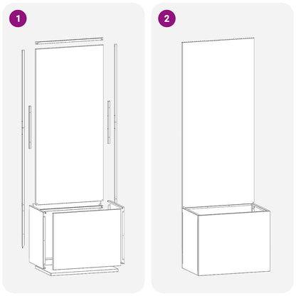 Schermo per privacy in giardino Traforo Antracite 50 x 140 cm