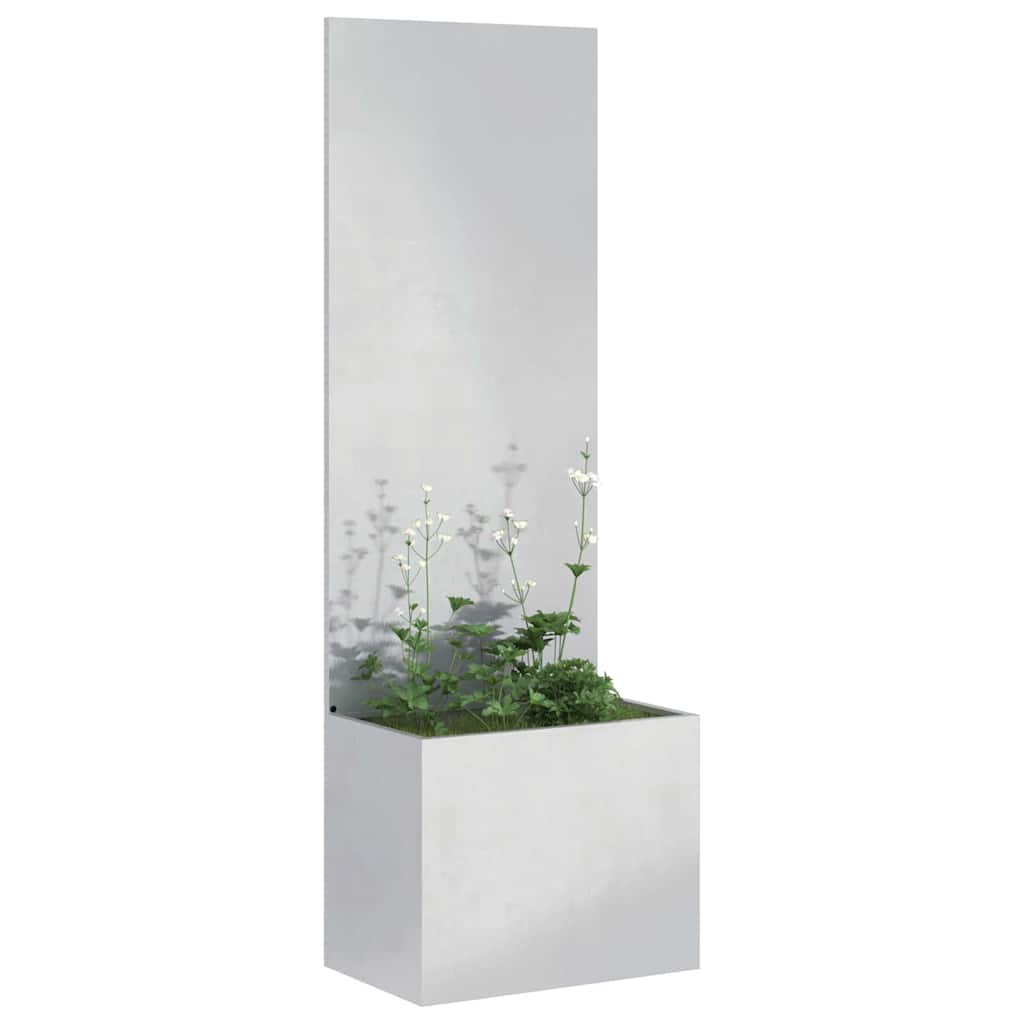 Schermo per privacy in giardino Traforo Argento 50 x 140 cm