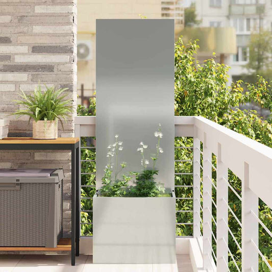 Schermo per privacy in giardino Argento 50 x 32 x 150 cm | homemem39